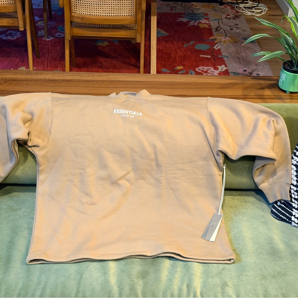 Fear of God Essentials Beige Sweatshirt